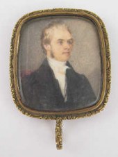 A portrait miniature on ivory