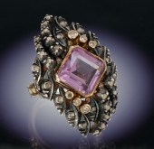 A Portuguese Silver Gold Diamo