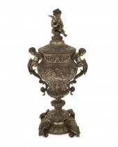 A PORTUGUESE SILVERED-BRONZE L