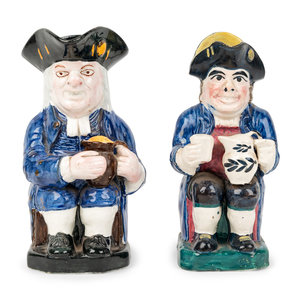 A Postillion Toby Jug and a
