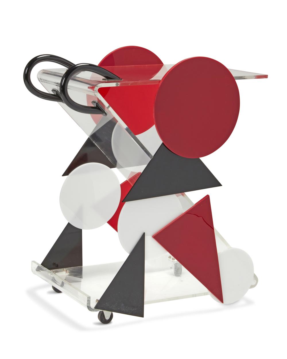 A POSTMODERN ACRYLIC BAR CARTA