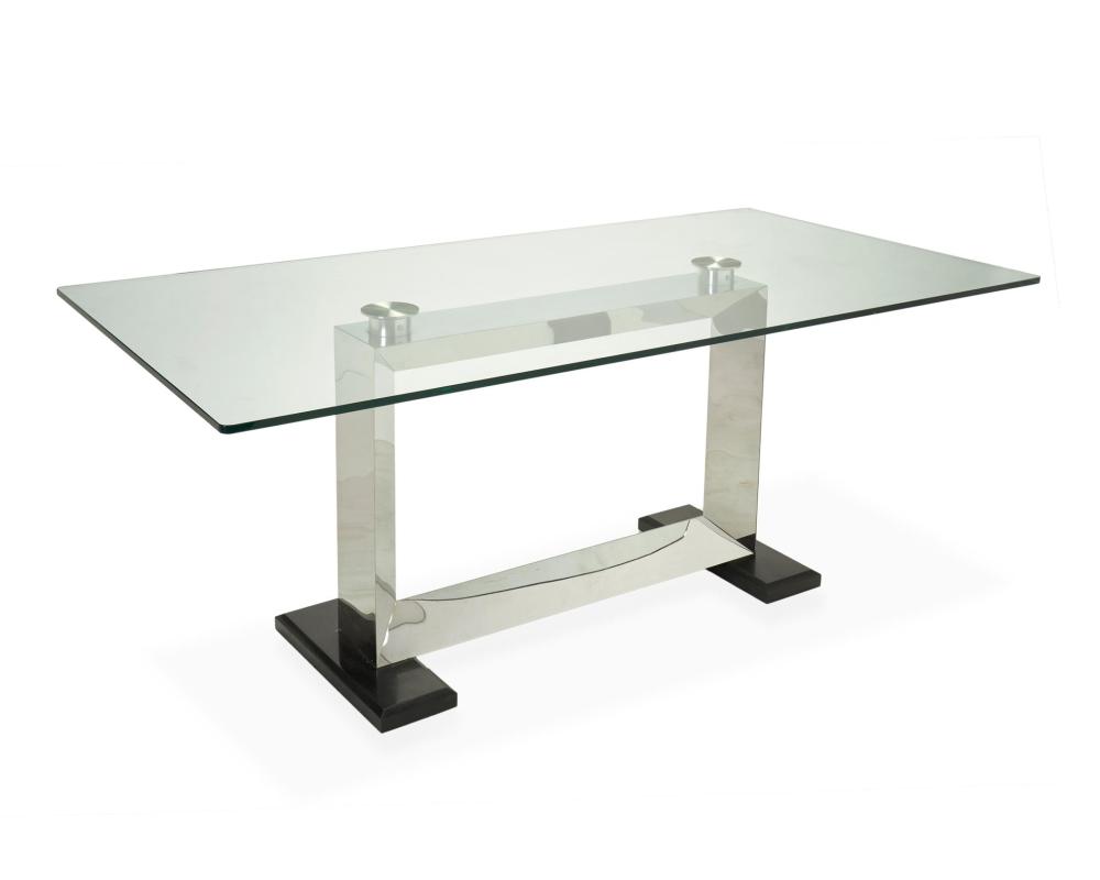 A POSTMODERN SCULPTURAL CHROME