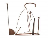 A POSTMODERN STEEL SCULPTURE,