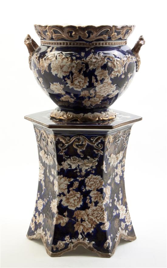 * A Pottery Jardiniere on