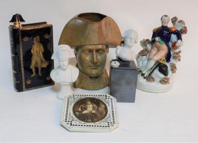 A pottery portrait mug depicting