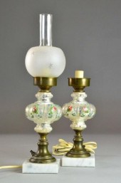 A Pr. Of Hand Painted Victoria