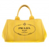 A PRADA CANAPA TOTE MM A yello