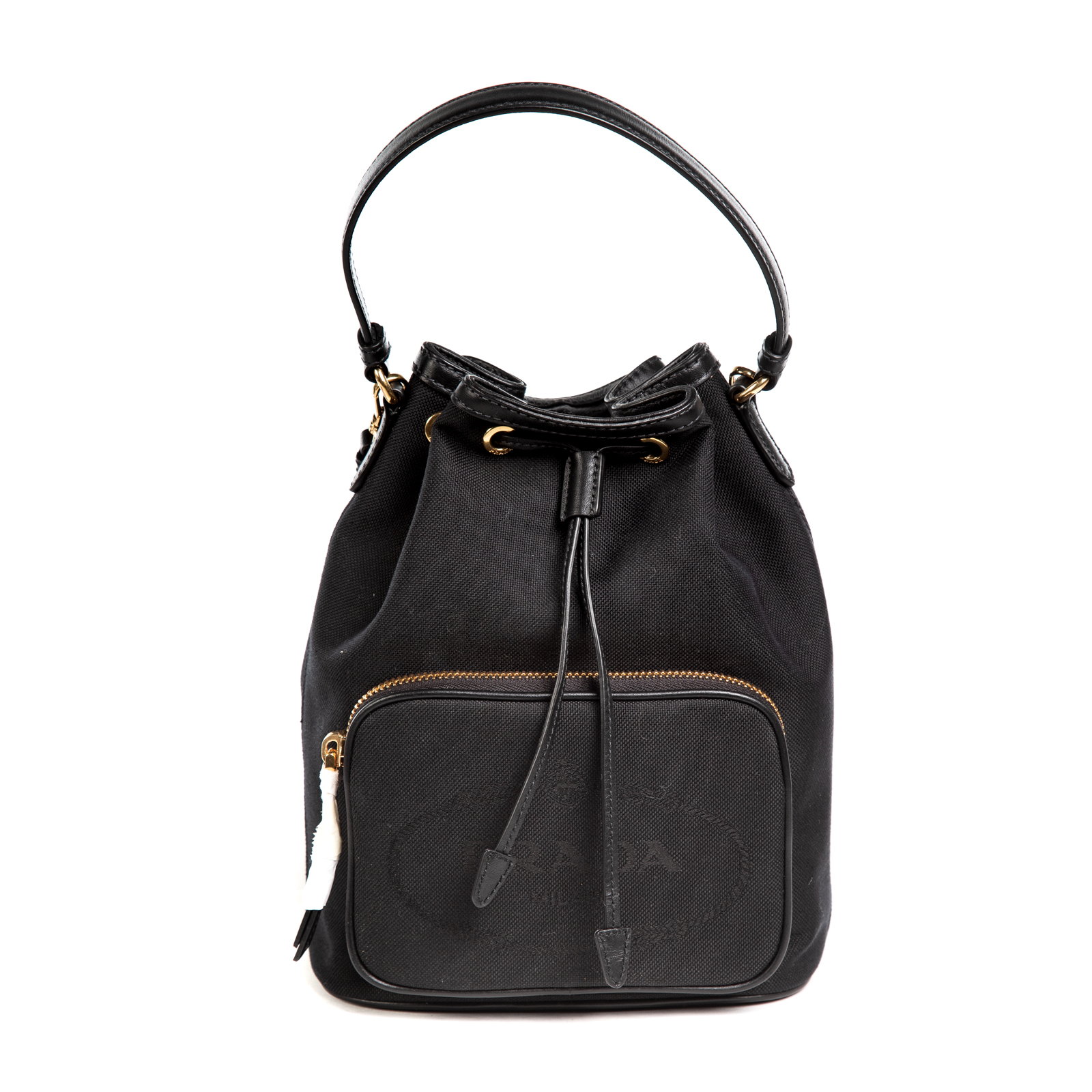 A PRADA CONVERTIBLE BUCKET BAG A