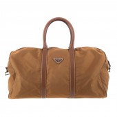 A PRADA NYLON DUFFLE BAG A bro