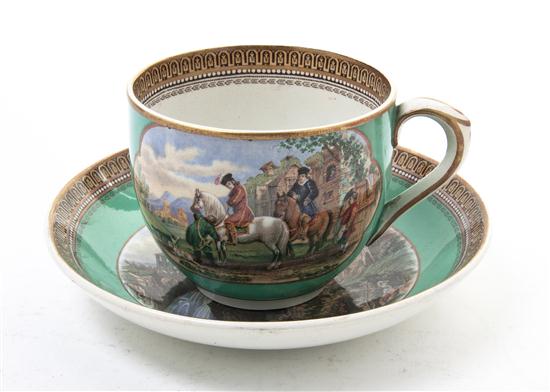 * A Prattware Porcelain Cup and