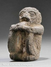 A Pre-Columbian Carved Stone "