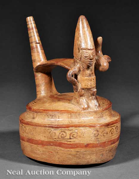 A Pre-Columbian Figural Pottery
