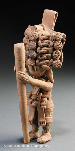A Pre-Columbian Pottery Figure of a