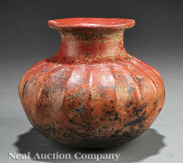 A Pre-Columbian Pottery Gadrooned