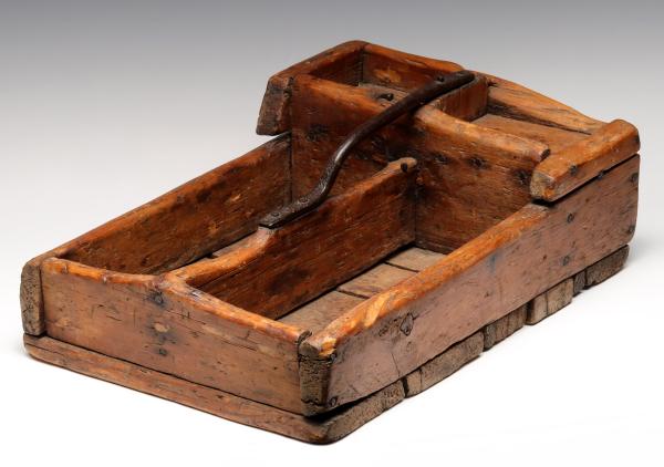 A PRIMITIVE 19C. AMERICAN SQUARE