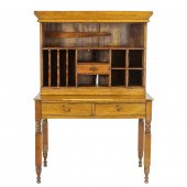 A PRIMITIVE PINE WORK DESK CIR