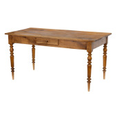 A PRIMITIVE PINE WORK TABLE<br