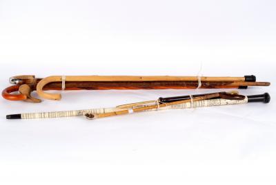 A primitively carved ivory