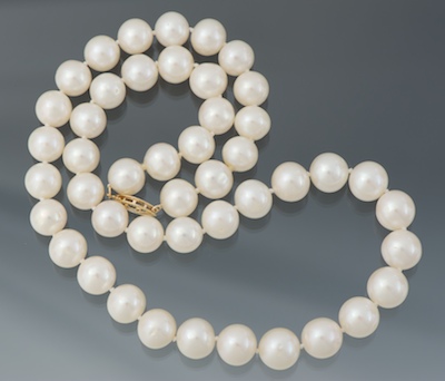 A Princess Length Pearl Necklace