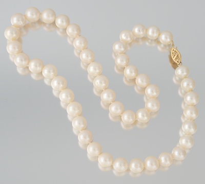 A Princess Length Pearl Necklace