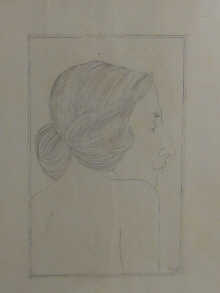 A print of the head of a woman