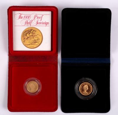 A proof gold sovereign, 1979 and