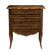 A PROVINCIAL THREE-DRAWER OAK