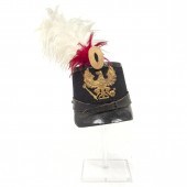 A PRUSSIAN NCO SHAKO, 19TH CEN