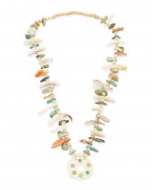 A PUEBLO TURQUOISE AND SHELL N