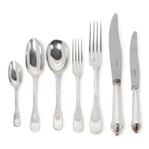 A Puiforcat Silver Part Flatware