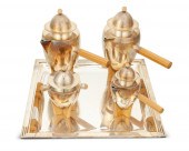 A PUIFORCAT SILVER-PLATED TEA