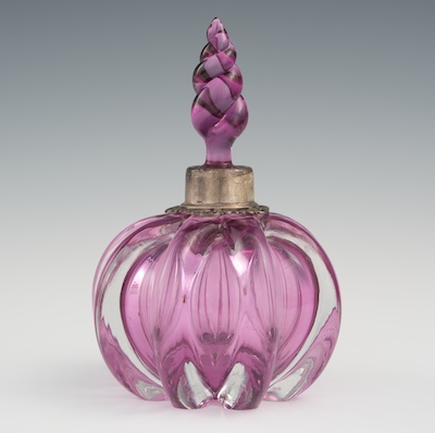A Purple Glass Perfume with