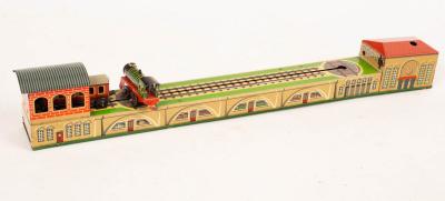 A push pull clockwork train and