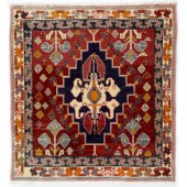 A Qashqai bagface rug, 64 x 61