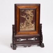 A Qiyang Stone Table Screen De