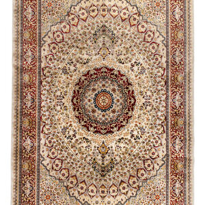 A Qom Wool and Silk Rug 20th