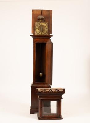 A Quaker thirty-hour oak longcase