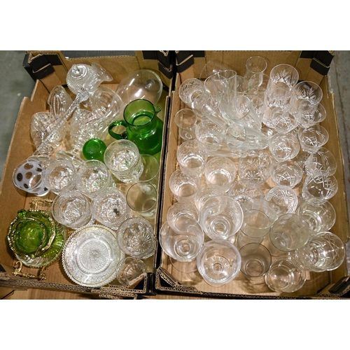 A quantity of cut, coloured and