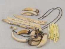 A quantity of ivory and similar