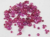 A quantity of loose polished r