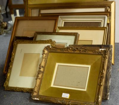 A quantity of picture frames,