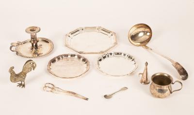 A quantity of plated ware to