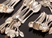 A quantity of silver flatware