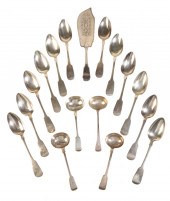 A QUANTITY OF SILVER FLATWARE