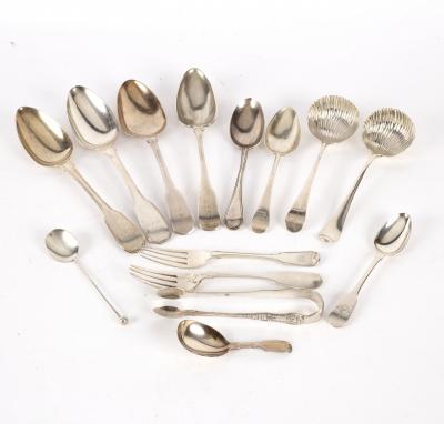 A quantity of silver flatware
