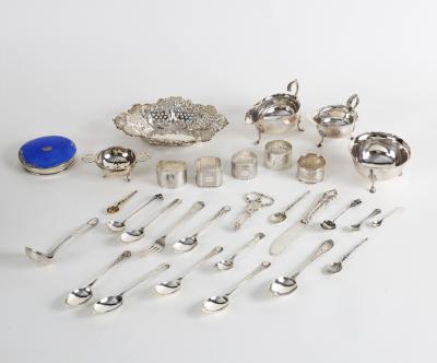 A quantity of silver including