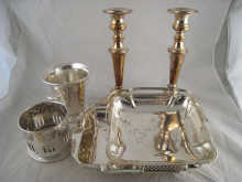 A quantity of silver plate