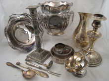 A quantity of silver plate