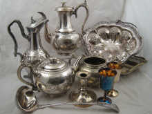 A quantity of silver plate