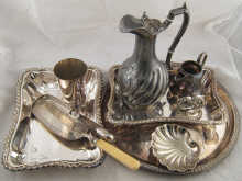 A quantity of silver plate